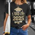 I Did It Graduate 2025 2025年卒業クラス Tシャツ 彼女への贈り物
