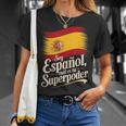 Diseño Divertido De España Orgullo Porer Español Camiseta unisex Regalos para ella
