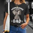 Divertente Weimaraner Cane Weimaraner Papà Maglietta Regalos para ella