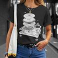 Dj Turntable 1210 Mk2 Exploded Blueprint Tシャツ 彼女への贈り物