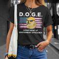 Doge 政府効率省 トランプ柴犬 Tシャツ 彼女への贈り物