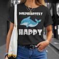 Dolphinately Happy ドルフィンズ イルカ 哺乳類 海 Dolphin ドルフィン Tシャツ 彼女への贈り物