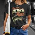 Don't Be A Dumb Bass 面白いバス釣りジョーク Tシャツ 彼女への贈り物