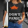 Don't Panic Rustacean Ferris The Crab Rustプログラミング 長袖tシャツ Tシャツ 彼女への贈り物