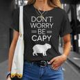 Don't Worry Be Capy カピバラ 心配しないで カピー カピバラ齧歯類愛好家 Tシャツ 彼女への贈り物