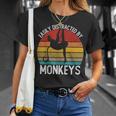 Easy Distracted By Monkeys シャツ ビンテージモンキー Tシャツ 彼女への贈り物