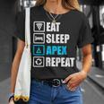 Eatleep Apex リピートシャツ 面白いモチベーションギフト Tシャツ 彼女への贈り物