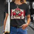 Elbows Up Canada カナダのカウンター関税 ビーバーボクシング Tシャツ 彼女への贈り物
