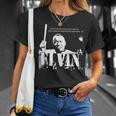 Elvin Jazz Wisdom Drummer Musician 1色 Tシャツ 彼女への贈り物