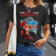 Enfant Camion De Pompiers Pour Enfants Duervice D'incendie Petit T-Shirt Cadeaux pour elle