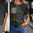 Escucha Eliento Que Habla Divertido Día Nativo Americano Gráfico Camiseta unisex Regalos para ella