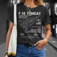 F-14 Tomcat 戦闘機 ジェット仕様 軍用飛行機 F14 Tomcat Tシャツ 彼女への贈り物