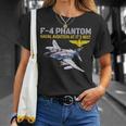 F-4 ファントム アクション中 海軍航空 最高 Tシャツ 彼女への贈り物