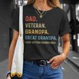 Fathers Day Dad Veteran Grandpa Great Grandpa T-Shirt Gifts for Her