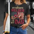 My Favorite Welder Is My Dad Father's Day Family Proud Job T-Shirt Gifts for Her