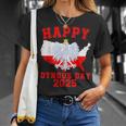 Feliz Día De Dyngus 2025 Polska Águila Blanca Polaca Día De Dyngus Camiseta unisex Regalos para ella