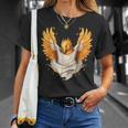 Firebird Reborn Rejuvenation 神話の鳥 アートワーク フェニックス Tシャツ 彼女への贈り物
