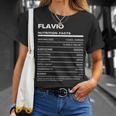 Flavio 栄養成分表示 Tシャツ 彼女への贈り物