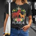 Flowers Mom Horse & Baby Horse Animal Mama Mother's Day T-Shirt Gifts for Her
