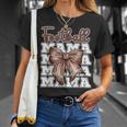 Football Mama Coquette Bow Sport Mom Game T-Shirt Gifts for Her