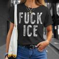 Fuck Ice プロテスト&レジストサポート移民 Tシャツ 彼女への贈り物