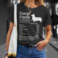 Corgi Facts 栄養ギフト カーディガン ペンブローク Tシャツ 彼女への贈り物