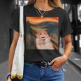 cared Hamster Memecream グラフィックtシャツ レディース メンズ Tシャツ 彼女への贈り物