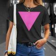 Gay Pride Upside Down Pink Triangle Tシャツ 彼女への贈り物