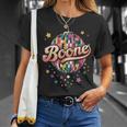 Girl Retro Boone First Name Personalized Heart T-Shirt Gifts for Her