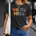 Go To Hell シャレた言葉 くたばれ Tシャツ 彼女への贈り物
