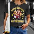 Going Bananas On The Drums 面白いドラム演奏 猿 Tシャツ 彼女への贈り物
