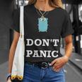 Golang Gopher プログラミング ユーモア Don't Panic Coding Developer Tシャツ 彼女への贈り物