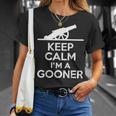 Gooner フットボールファン Keep Calm Gooner アーセナルギフト Tシャツ 彼女への贈り物