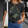 Gorilla モンキーアート 動物 Tシャツ 彼女への贈り物