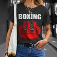 Guantes De Boxeo Love Boxeo Camiseta unisex Regalos para ella