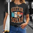 Guitarquad マッチング レトロ ヴィンテージスタイル ギターバンド Tシャツ 彼女への贈り物