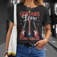 Guitars ストリングチーズ エレキギター付き Tシャツ 彼女への贈り物