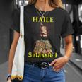 Haileelassie Rastafari In Mangas Camiseta unisex Regalos para ella