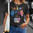 Happy Birthday To You ケーキとバルーンパーティー Tシャツ 彼女への贈り物
