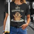 Happy Groundhog Day 2025 メンズ レディース キッズ Tシャツ 彼女への贈り物