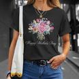 Happy Mother's Day For Mom Cute Mama Floral Bouquet T-Shirt Gifts for Her