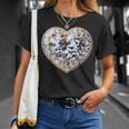 Heart Of Radiance ダイヤモンドエレガンスキラキラ Tシャツ 彼女への贈り物