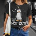 I Hold That Not Out デングリッシュのことわざ 面白い 楽しい Tシャツ 彼女への贈り物