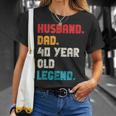 Hombre De 40 Años De Edad De Husband Dad Para Él Camiseta unisex Regalos para ella