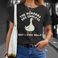 Horrors Are Endless But Itayilly Goose Friends ミームギフト Tシャツ 彼女への贈り物