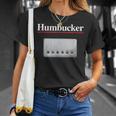 Humbucker ハムバッカー、クールなギタリストのギフト ギターピックアップグラフィック Tシャツ 彼女への贈り物