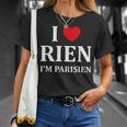 Humour Paris I Love Rien Jeuis Parisien T-Shirt Cadeaux pour elle