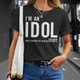 I'm An Idol Do You Want To Be An Idol ギフトアイデア Tシャツ 彼女への贈り物
