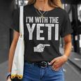 I'm With The Yeti お揃いのyetiコスチュームシャツ Tシャツ 彼女への贈り物