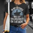 In My Defense I Was Unwatched On The Boat Fishing愛好家 Tシャツ 彼女への贈り物